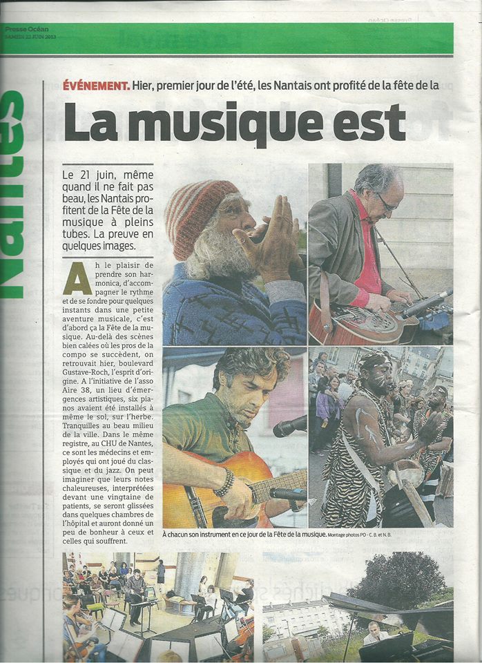 عکس پرویز نجف پور در روزنامه فرانسه